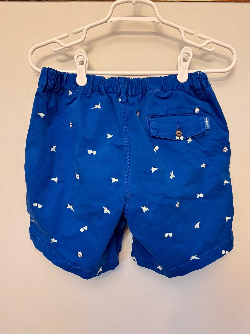 Chubbies Originals Men’s Royal Blue Shorts with stitched design size medium